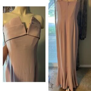 Brandon Maxwell Pink Long Dress